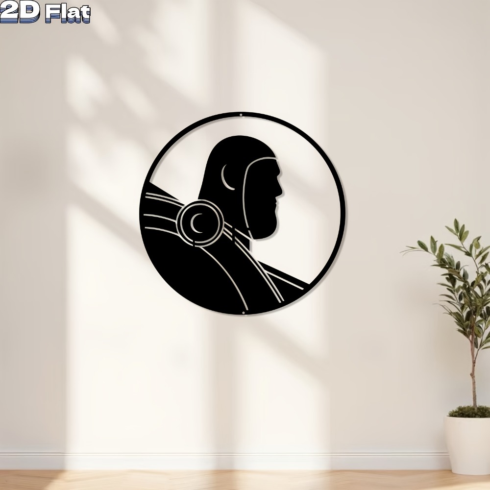 Office Tech For Home - Modern Robot Aluminum Wall Art Weatherproof