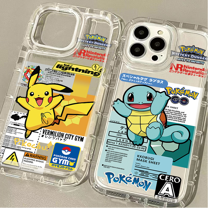 Receipt Printer Thermal - P-Pokemon Cool Pikachu Squirtle Case for